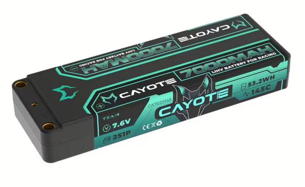 CAYOTE Racing 7000mAh 2S LiPo Akku 7,6V 145C 274g